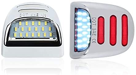 أفضل مصابيح لوحة الترخيص LED بديل لمجموعة مصابيح العلامة الحمراء أنبوب نيون نقي لشيفروليه سيلفرادو كاديلاك إسكاليد EXT GMC سييرا 1500 2500 3500 سوبربان تاهو