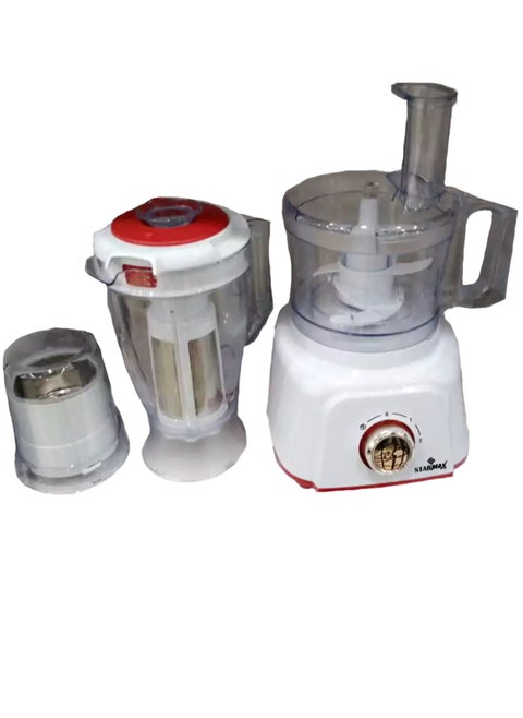 Star Max Food Processor, 1200 Watt, 1.5 Liter, Multi function, Whiite, SM-2021