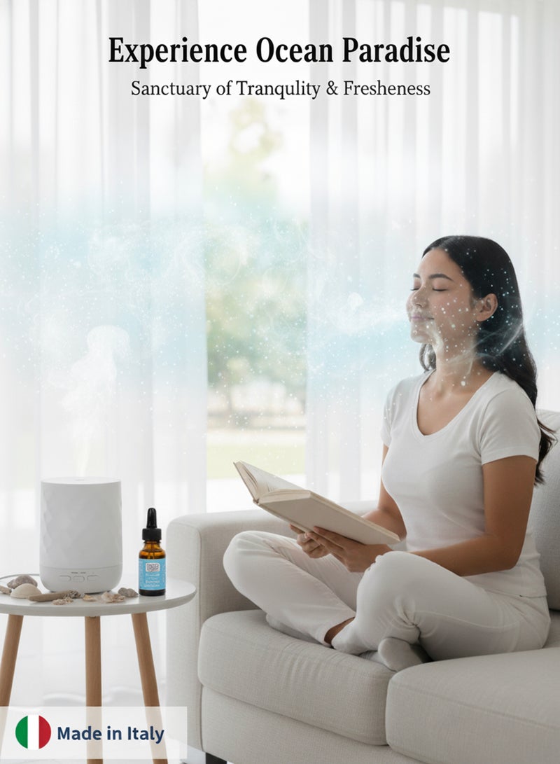 سويت هوم إسنسز - زيت عطري برائحة جنة المحيط، ١٥ مل | عطر بحري منعش يدوم طويلًا للمنزل والمكتب وموزعات الهواء | رائحة نقية ومنعشة مستوحاة من نسيم المحيط وهدوءه - Image 4
