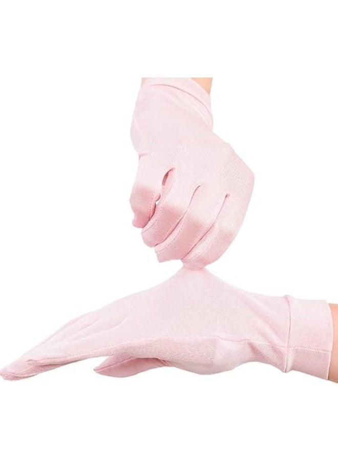 Mulberry Silk Knit Breathable Five-finger Gloves, Mulberry Silk Gloves for Sleeping Women Summer Sunscreen UV Protection Thin Lightweight Pure Silk Overnight Glove - Image 4