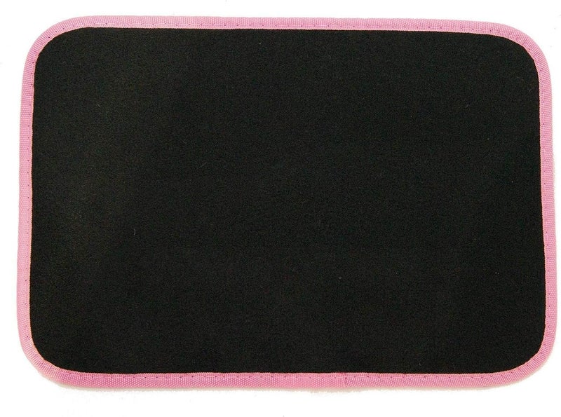 MSA Pink Car Mat Set Heart Carpet Universal Fit 4 Piece Anti Slip Back - Image 2