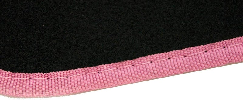 MSA Pink Car Mat Set Heart Carpet Universal Fit 4 Piece Anti Slip Back - Image 3