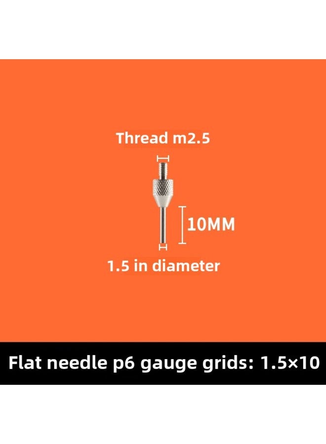 # Dial Indicator Needle Flat Tip Measuring Special-shaped Gauge Needle Curved Gauge Measuring Table. Thousands Of Minutes Meter High-Color:P6 1.5×10MM  - Image 1