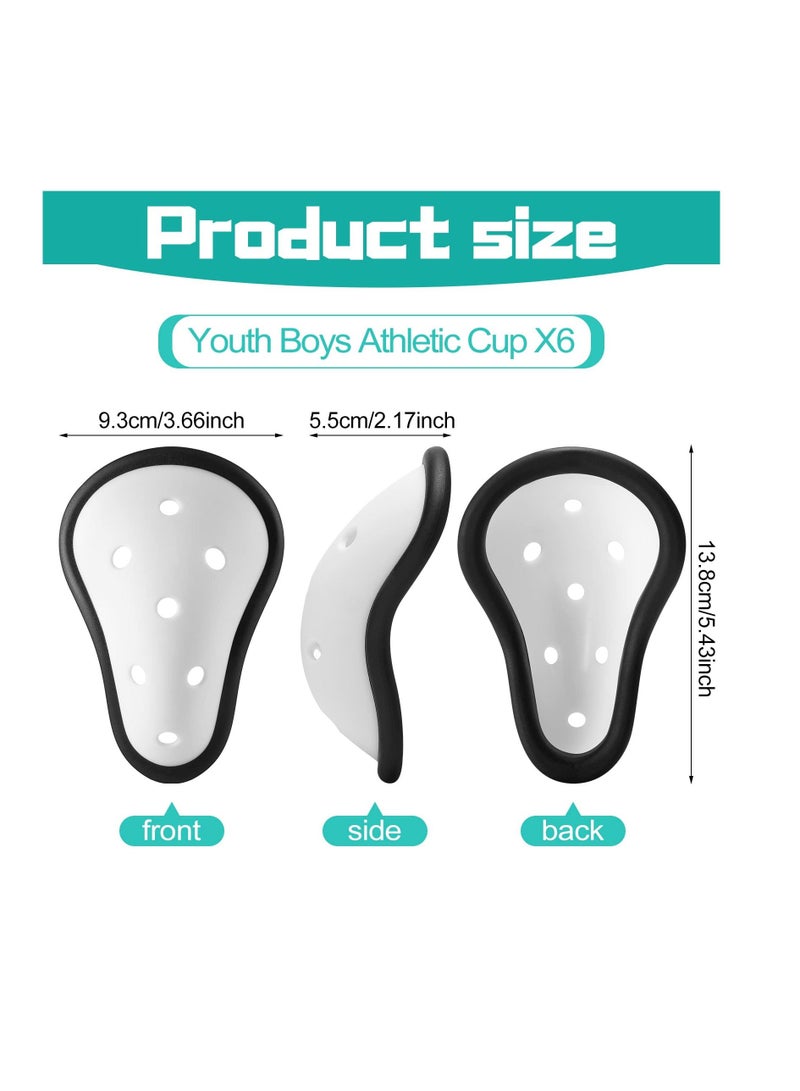 Excefore 6 Pcs Protective Athletic Cup Mens, Lightweight Athletic Cup, Soft and Comfortable Boys Cups for Sports, Suitable for Baseball, Football, Hockey, Lacrosse - Image 2