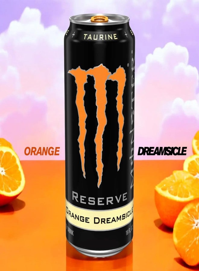 Monster Energy Reserve Orange Dreamsicle, 500ml (Pack of 6) By COUGAR | Smooth Creamy Orange Flavor | Taurine + Ginseng | Carbonated Energy Drink for Refreshing Boost | (Imported USA) - Image 3