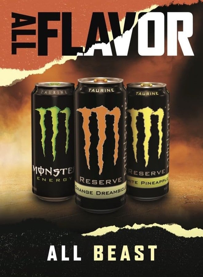 Monster Energy Reserve Orange Dreamsicle, 500ml (Pack of 6) By COUGAR | Smooth Creamy Orange Flavor | Taurine + Ginseng | Carbonated Energy Drink for Refreshing Boost | (Imported USA) - Image 5