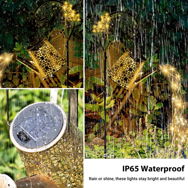 SRNPMIU Solar Watering Can Light, Yard Outdoor Decor Lights, IP65 Waterproof, Hanging Dragonfly Garden Light, Outside Garden Flower Bed Decor, Women Gift, Birthday Gifts - Image 5