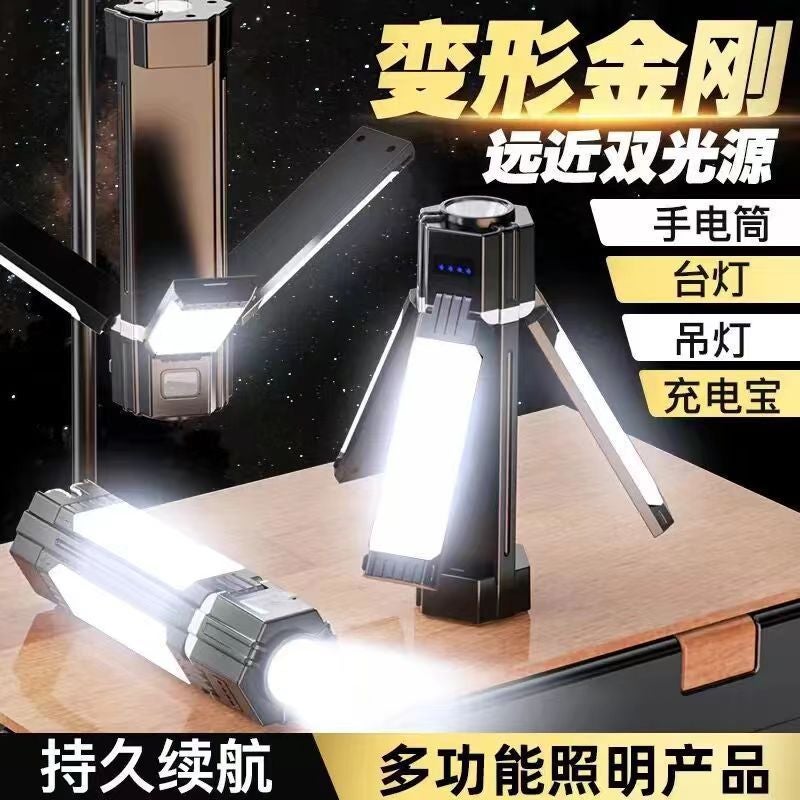 Generic Multifunctional Transformer Flashlight USB Camp Light 1 1500 mA battery