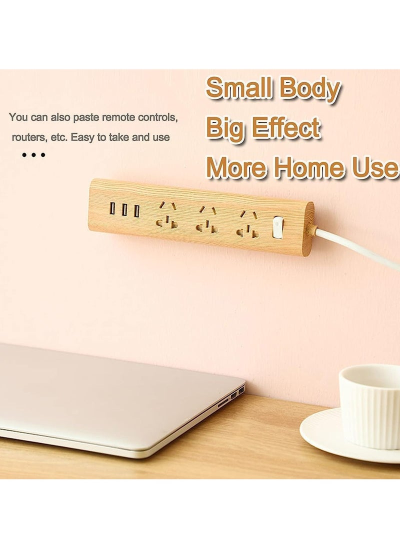 Oasisgalore 8 Pcs Punch-Free Power Strip Holder, Self-Adhesive Wall Mount with Cable Clips  - Image 5