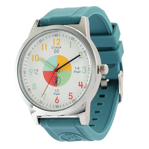 OWLCONIC Analog Kids Watch Teal Green - Girls & Boys Watches Ages 7-12 - Kids Analog Watch - Telling Time Teaching Tool - Gift Watches for Girls and Boys - Image 1