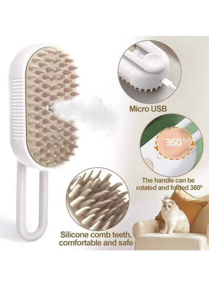 3 in 1 Cat Steam Brush Multifunctional Removes Flying Hair and Tangled Hair - Image 5