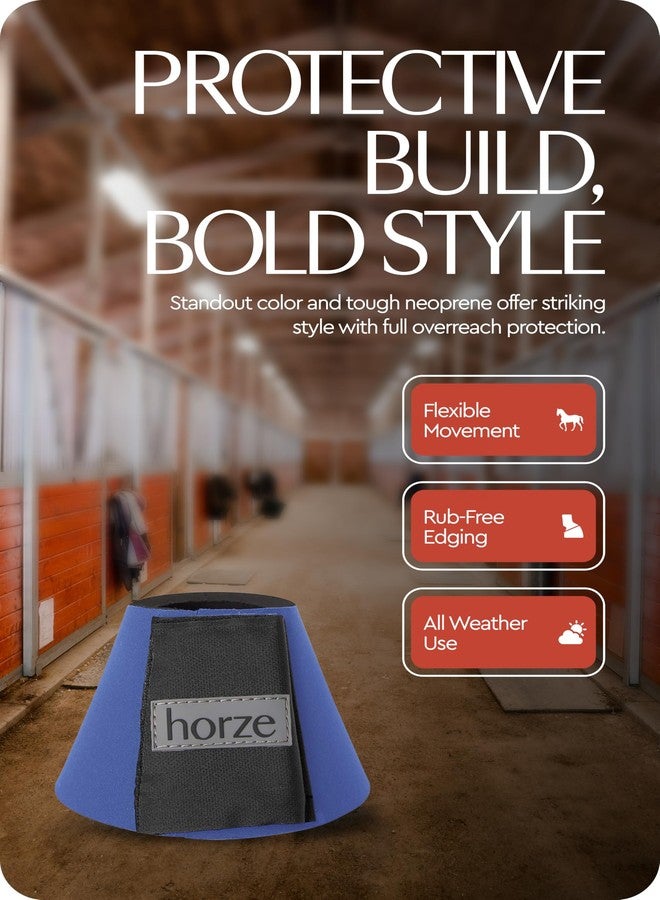HORZE Pro Overreach Bell Boots for Horses, Neoprene Pair with Quick Wrap Closure, Durable Horse Leg Protection for Training, Turnout and Trail Rides, Shock Absorbing Horse Hoof Boots, in - Image 5