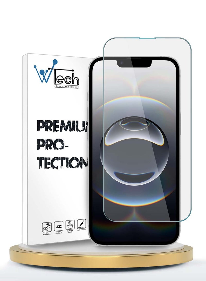 Wtech Apple iPhone 16e 5G 2025 WTech Premium Series Curved Edges 9H 2.5D Tempered Glass Screen Protector (MSG9CN) - Clear - Image 1