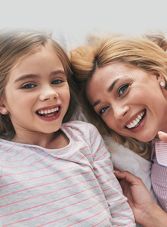 Sweet Life 12 Pairs Small Stud Earrings for Girls Hypoallergenic Earring Inlaid Cubic Zirconia Earring Surgical Stainless Studs Tiny Screw Back Cartilage Earrings for Women Girls - Image 4