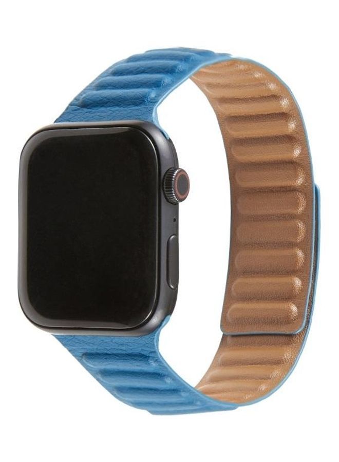 NIBEMINENT Replacement Band For Apple Watch Series 7 41mm/6 & SE 5 4 40mm/3 2 1 38mm Blue - Image 1