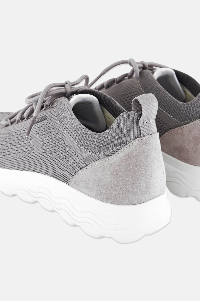 GEOX Women Spherica Lace Up Sneaker Shoes, Grey - Image 2