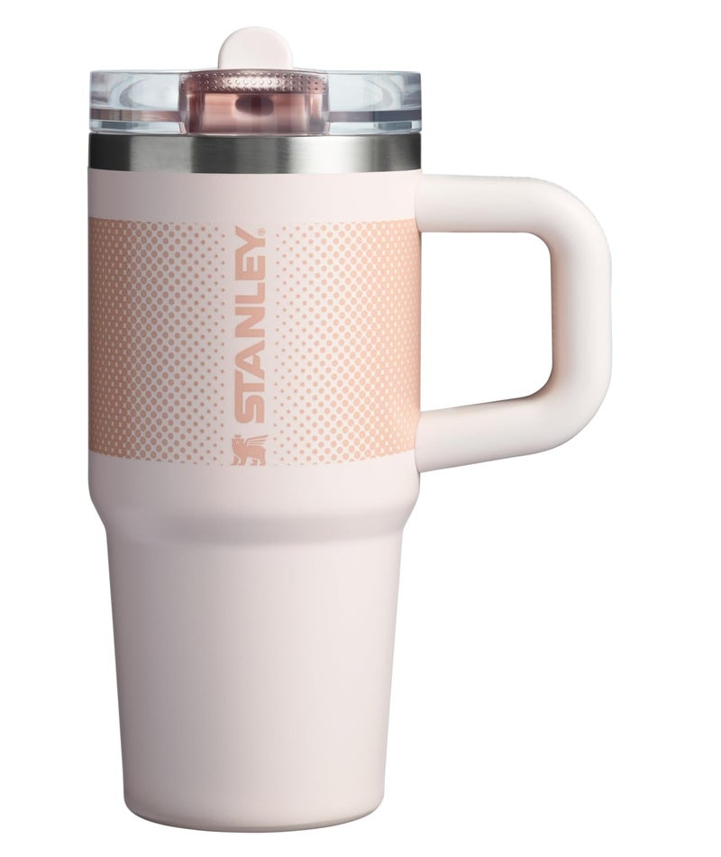 Stanley Stanley Quencher ProTour Flip Straw Tumbler with Leakproof Lid 14 oz | Built-In Straw and Handle | Cup Holder Compatible for Travel | Insulated Stainless Steel Cup | BPA-Free | Rose Quartz Fade - Image 1