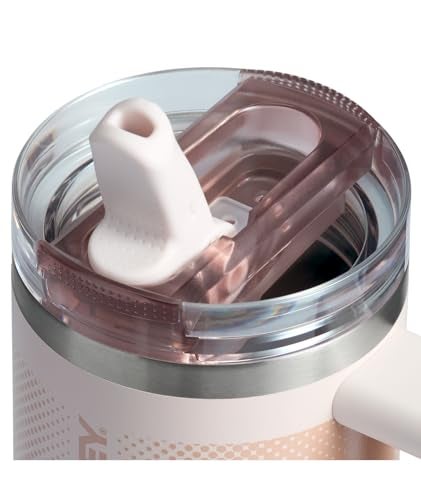 Stanley Stanley Quencher ProTour Flip Straw Tumbler with Leakproof Lid 14 oz | Built-In Straw and Handle | Cup Holder Compatible for Travel | Insulated Stainless Steel Cup | BPA-Free | Rose Quartz Fade - Image 2