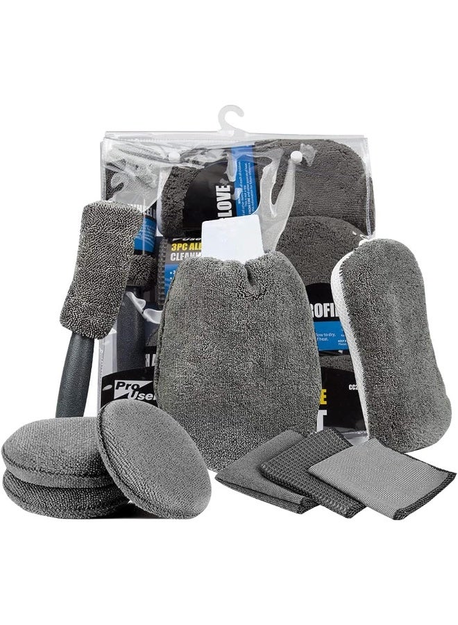 9 Pieces Microfiber Car Cleaning Kit  - Image 1