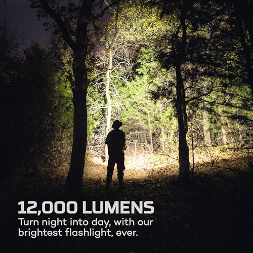 NEBO 12K Flashlight & Portable Charger | 12000 Lumens, 5 Light Modes, Rechargeable, Waterproof & Impact Resistant, Powers USB Devices, Great for Hunting & Camping, Includes USB-C Charging Cable - Image 3