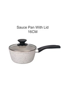 BLACKSTONE NonStick 9 Pcs Cookware Set BL090 Fry Pan Saucepan with Glass Lid 2 Cooking Pot with Glass Lid 2 Plastic Spoon Set  - Image 3