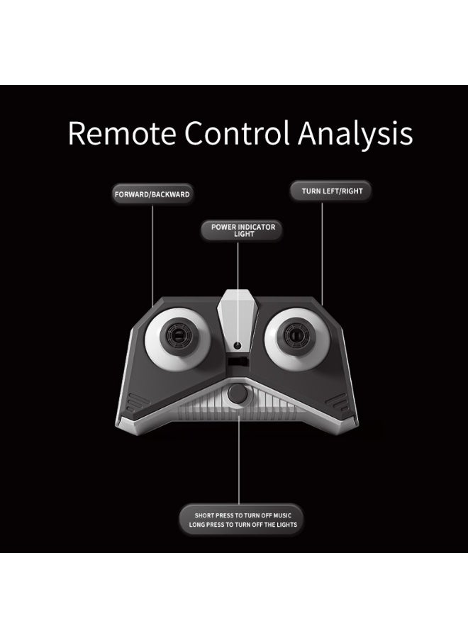 Remote control stunt car off-road pickup truck with lights and music, equipped with 2.4GHz remote control, suitable for all-terrain remote control toy truck car toy vehicle, suitable for boys and girls hobby children's toys gifts - Image 4