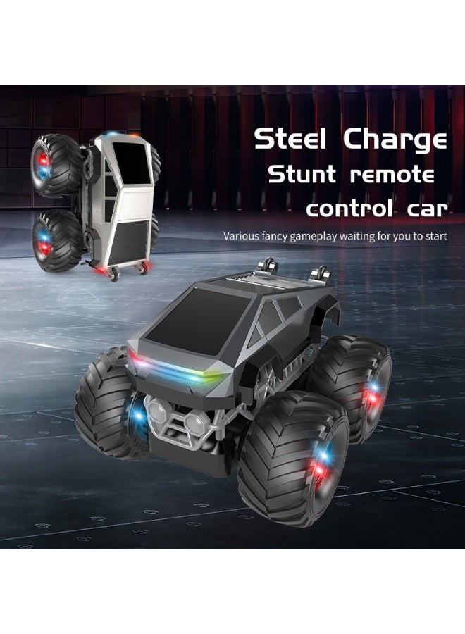 Remote control stunt car off-road pickup truck with lights and music, equipped with 2.4GHz remote control, suitable for all-terrain remote control toy truck car toy vehicle, suitable for boys and girls hobby children's toys gifts - Image 1