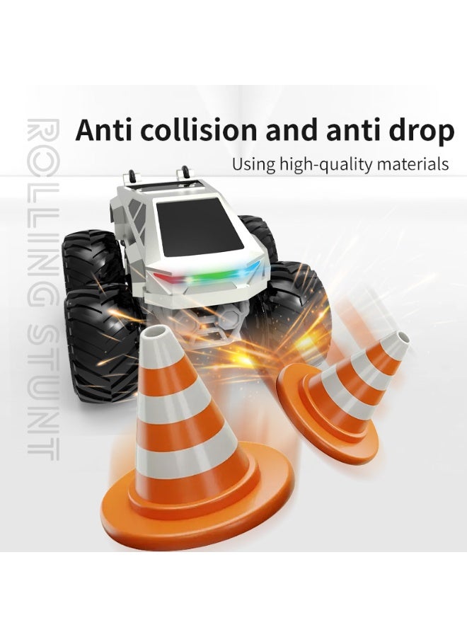 Remote control stunt car off-road pickup truck with lights and music, equipped with 2.4GHz remote control, suitable for all-terrain remote control toy truck car toy vehicle, suitable for boys and girls hobby children's toys gifts - Image 2