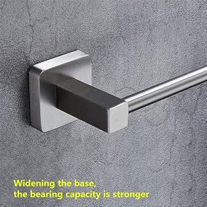 SUNDRY AISI 304 Stainless Steel 24 Inch/Towel Rod Towel Rack for Bathroom/Towel Bar/Towel Hanger/Towel Stand/Bathroom Accessories-Square (24 Inch) - Image 3
