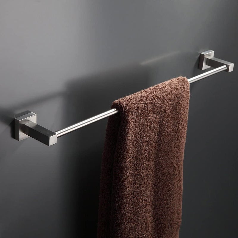 SUNDRY AISI 304 Stainless Steel 24 Inch/Towel Rod Towel Rack for Bathroom/Towel Bar/Towel Hanger/Towel Stand/Bathroom Accessories-Square (24 Inch) - Image 2