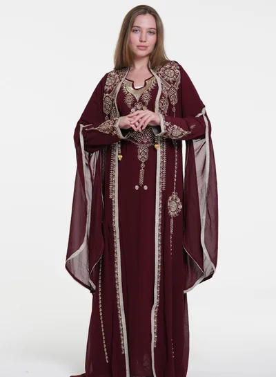 AL BENT AL SHARQIEH embroidered kaftan dress