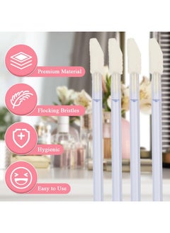 Shintop Disposable Makeup Lip Brush Lipstick Gloss Wands Applicator Perfect Make Up Tool (100Pcs Clear)  - Image 2