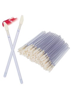 Shintop Disposable Makeup Lip Brush Lipstick Gloss Wands Applicator Perfect Make Up Tool (100Pcs Clear)  - Image 1