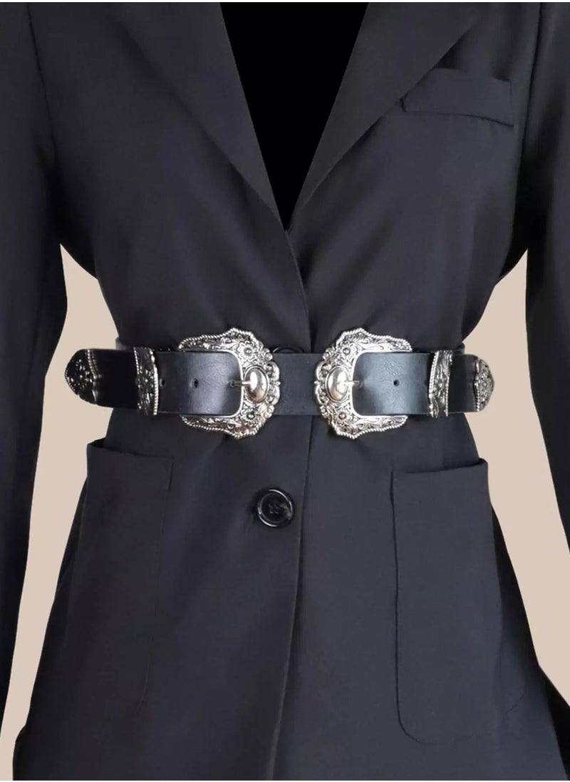 Generic Double Western Buckle Belt  - Image 1