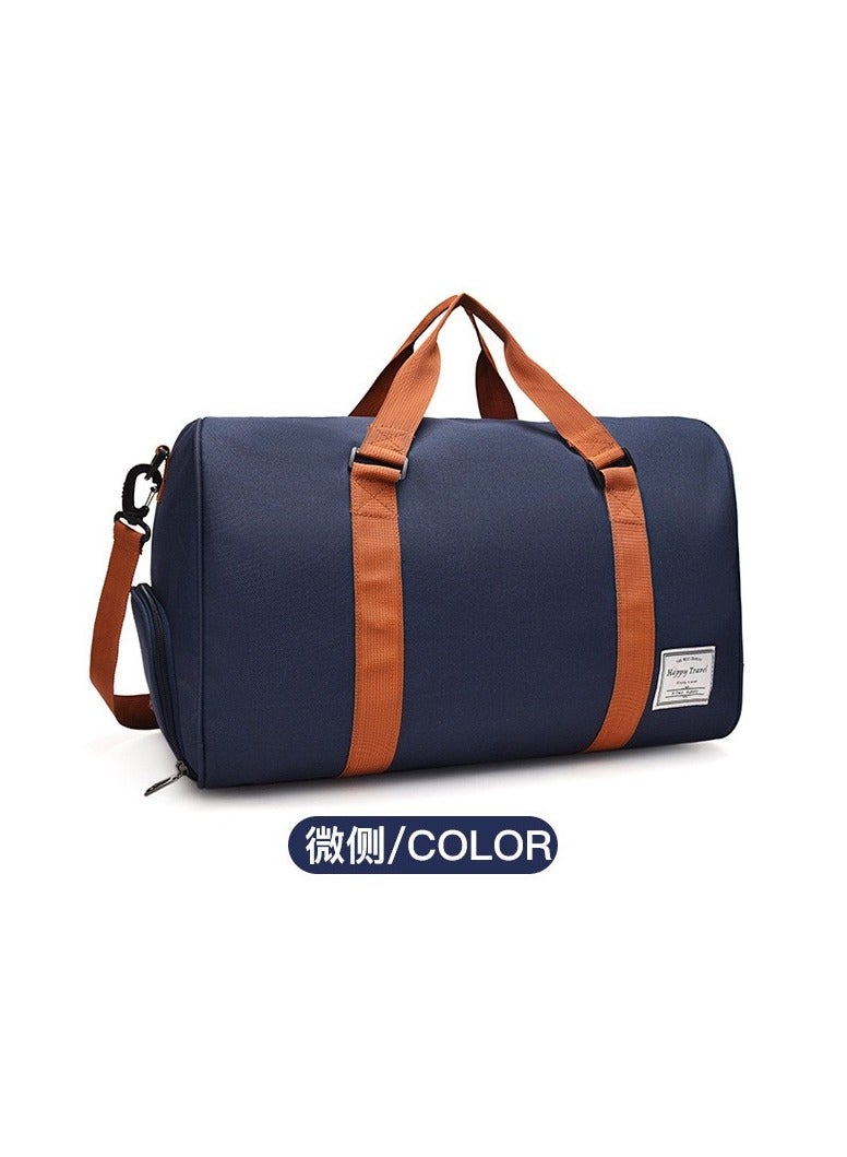 Beauenty Zipper Closure Duffel Bag 48x30x24 Centimeter Blue/Brown  - Image 3