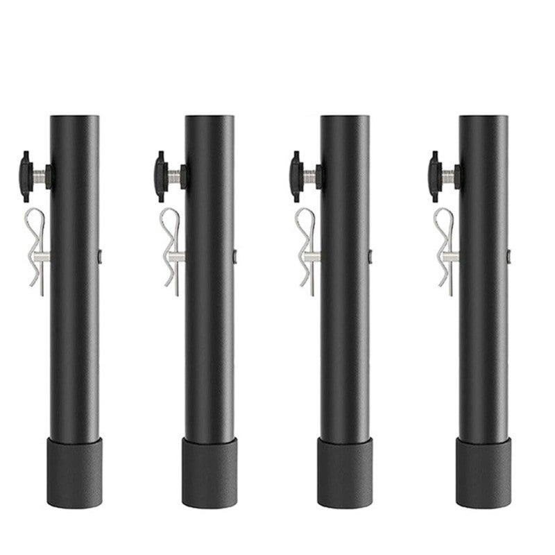 Folding Table Risers 7.8 Inch Steel 2-Level Height Extension - Secure Reinforcement Bolts Table Leg Extenders for Back Pain Relief - Image 3