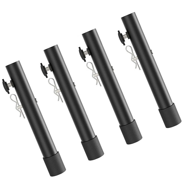 Folding Table Risers 7.8 Inch Steel 2-Level Height Extension - Secure Reinforcement Bolts Table Leg Extenders for Back Pain Relief - Image 2