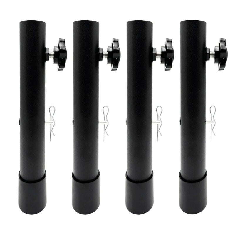 Folding Table Risers 7.8 Inch Steel 2-Level Height Extension - Secure Reinforcement Bolts Table Leg Extenders for Back Pain Relief - Image 1