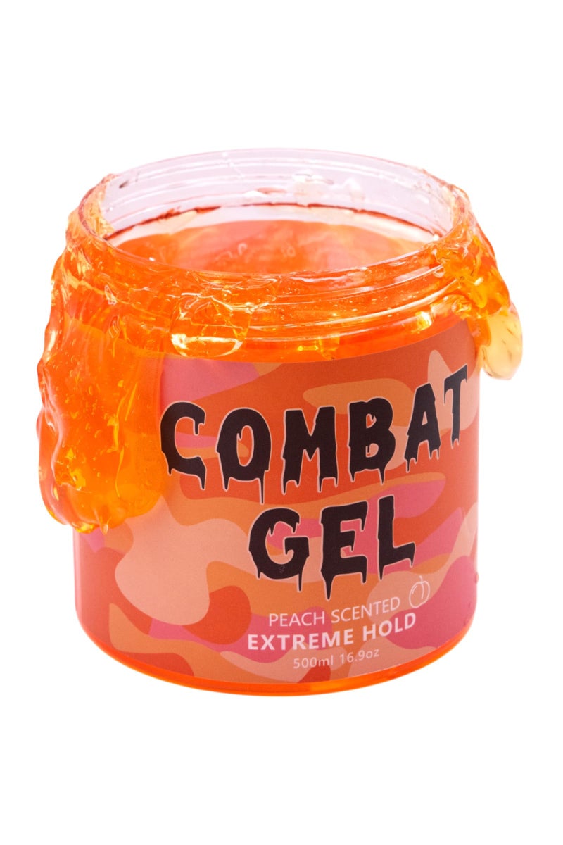 Combat Gel extreme hold hair gel (500 ML, Peach) - Image 1