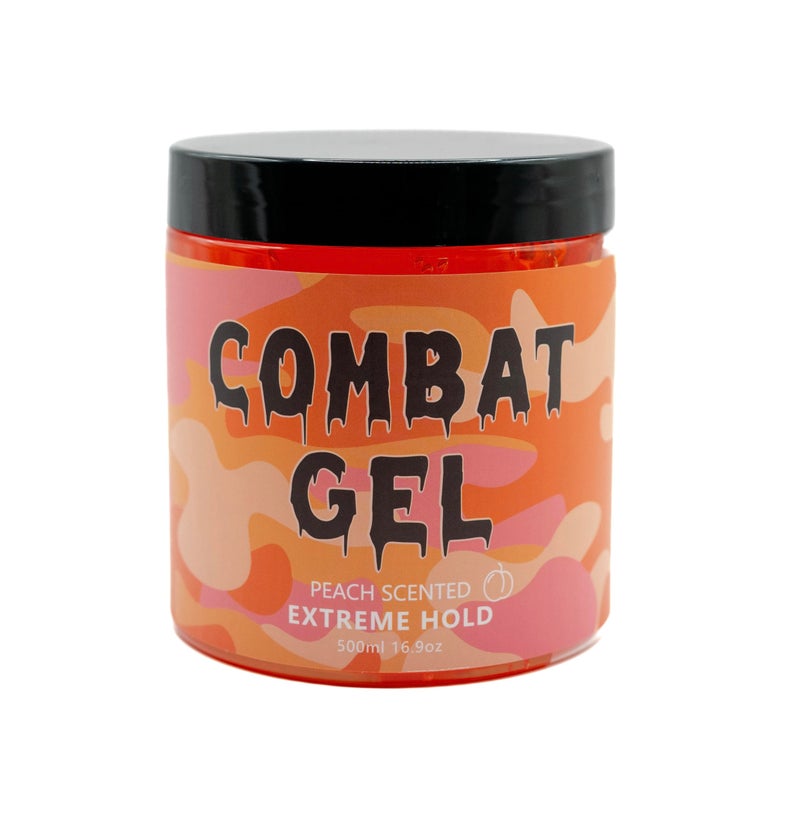 Combat Gel extreme hold hair gel (500 ML, Peach) - Image 3