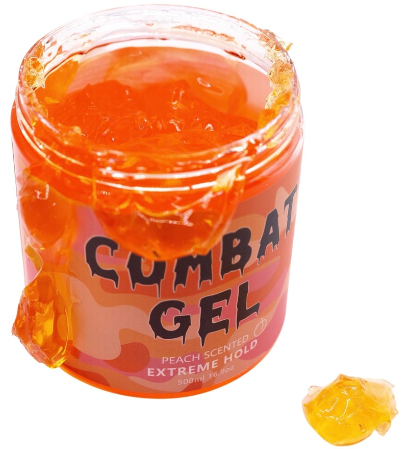 Combat Gel extreme hold hair gel (500 ML, Peach) - Image 2