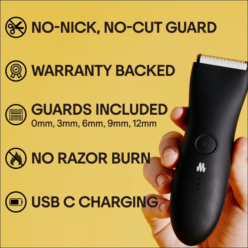 MERIDIAN Premium Trimmer for Men and Women, USB C Charging, Travel Lock, 6 Colors Available, Package May Vary, Onyx - Image 4