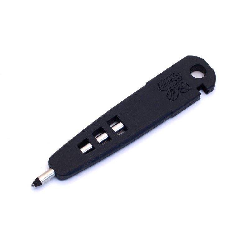 Keyport قلم كي بورت ميني - قلم EDC صغير فاخر | قلم مسطح صغير مصمم خصيصًا لمنظمات المفاتيح وحاملي المفاتيح | يستخدم خراطيش قلم تويكا الصغيرة القابلة للاستبدال (حبر أسود) - Image 1