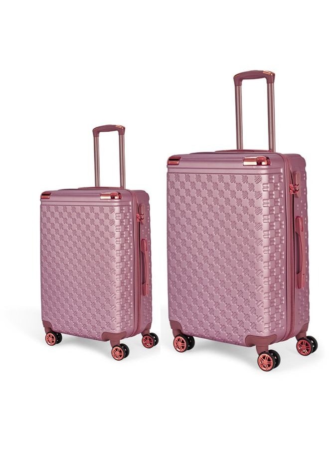 LIMRA Travel bags consisting of 2 luggage bags with a solid and strong design, size 24"16" inches Rosegold  - Image 1