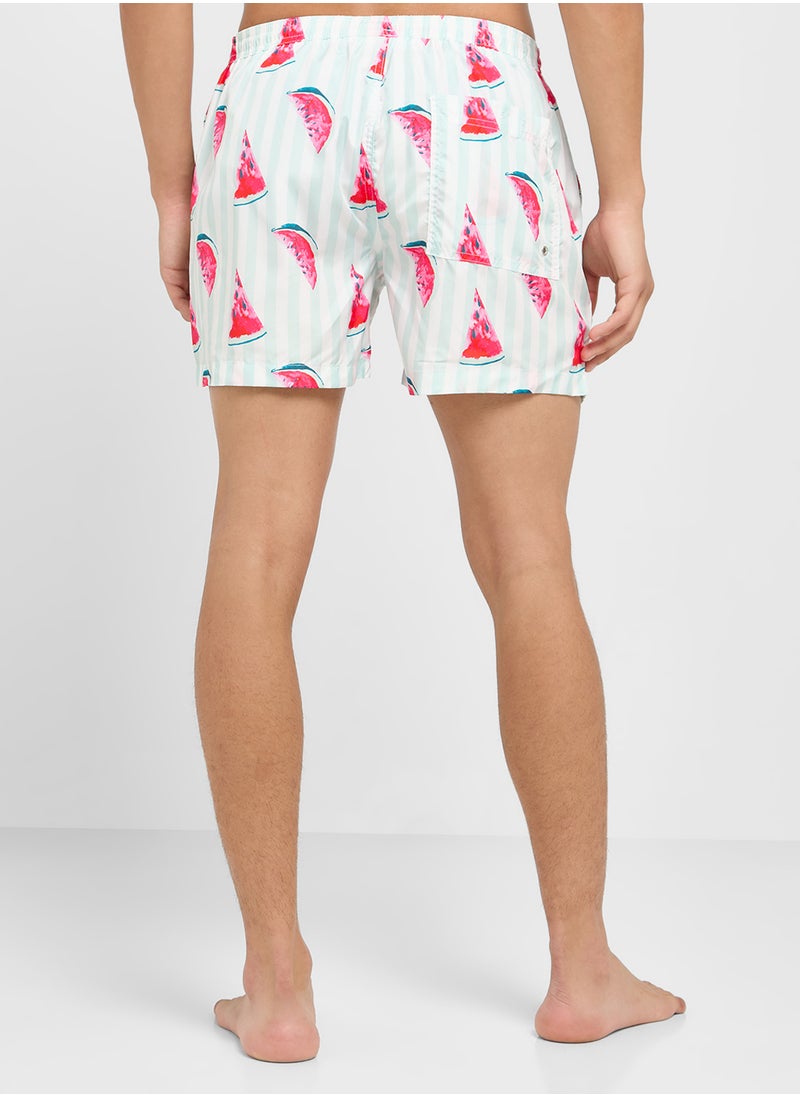 BRAVE SOUL - Printed Swimshorts - Image 1