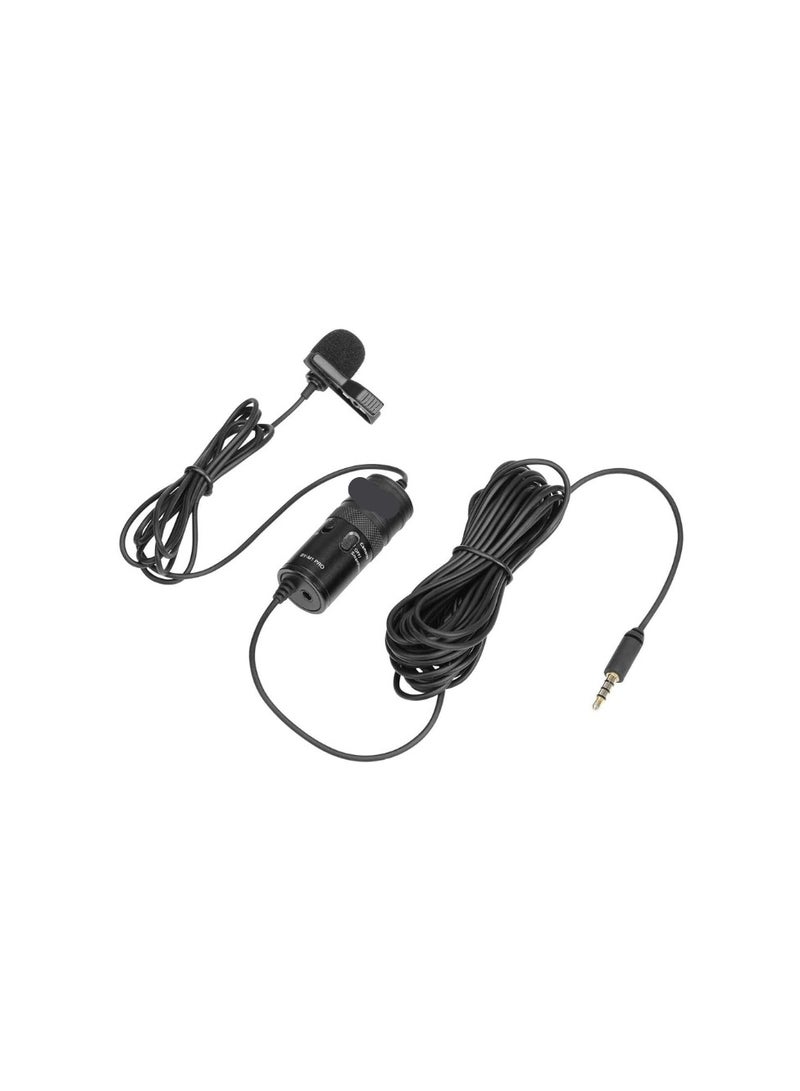 ميكروفون لافالير صغير الحجم M1 مع جاك 3.5 مم – مناسب للهاتف والكاميرا والكمبيوتر – مثالي لمكالمات الفيديو وتسجيل المحتوى - Image 1