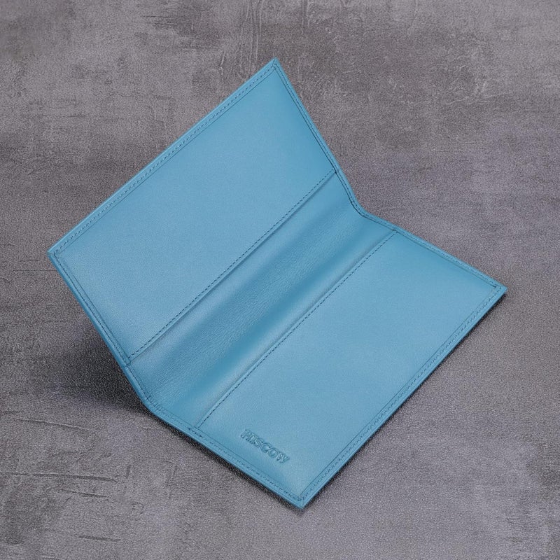 HISCOW Minimalist Checkbook Cover - Full Grain Leather - Image 5