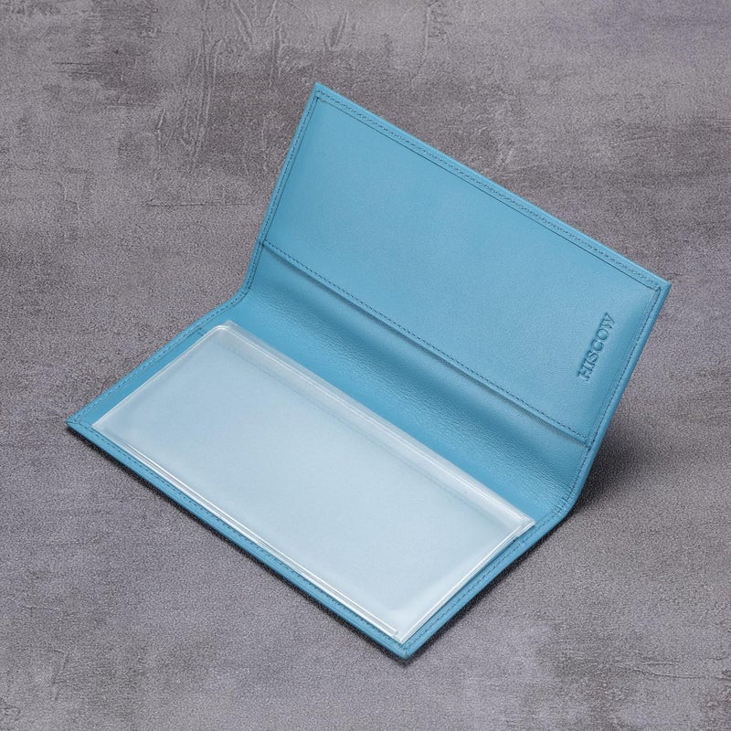 HISCOW Minimalist Checkbook Cover - Full Grain Leather - Image 4