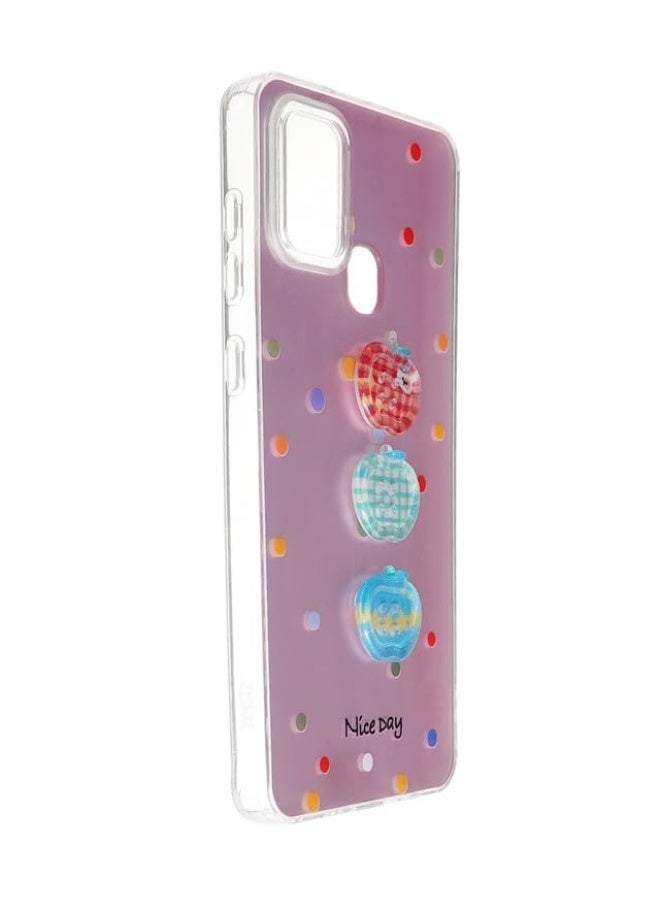 Plastic Back Cover For Samsung Galaxy A21s, Multi Color - Image 2