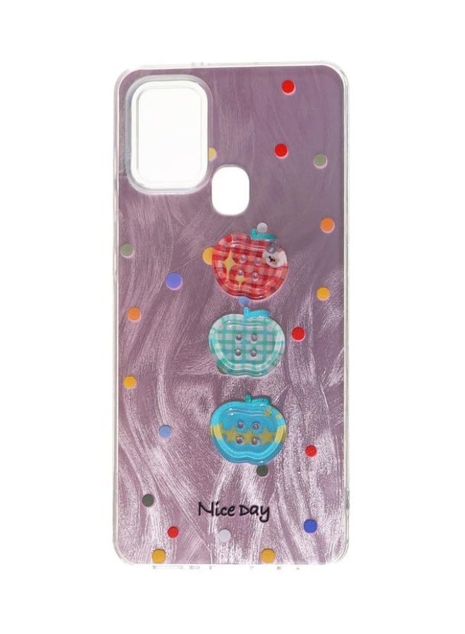 Plastic Back Cover For Samsung Galaxy A21s, Multi Color - Image 1